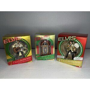 Vintage 1996-1997 Elvis Presley Heirloom Collection Musical Ornaments (Set of 3)